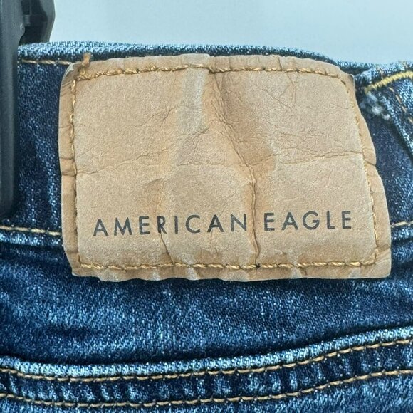 American Eagle Flex Original Bootcut Mens Jeans Size 38x32 Dark Wash - Picture 4 of 11